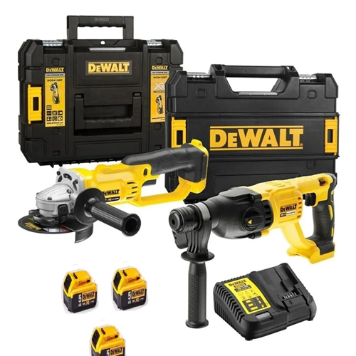 Dewalt Dch133nt Şarjlı Kırıcı Delici 2.6j Dcg412 Şarjlı Avuç Taşlama 4x 4ah Akü 1x Dolum Cihazı